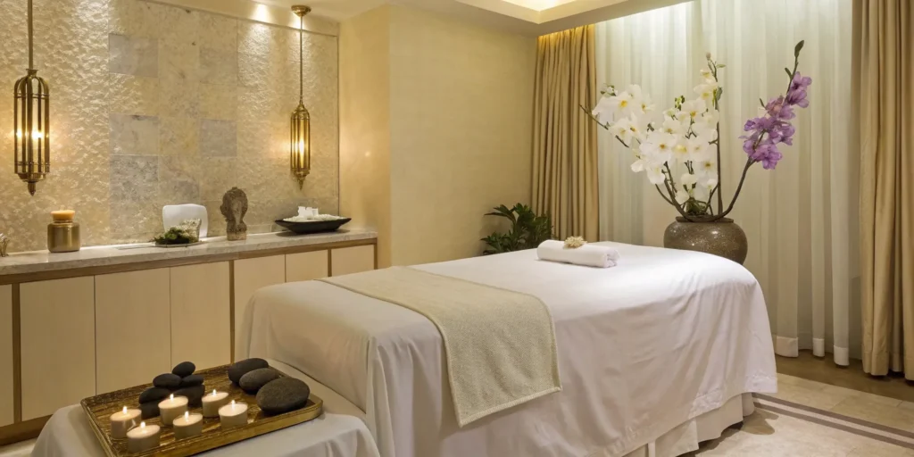 A serene clinic room prepared for popular aesthetic skin treatments.