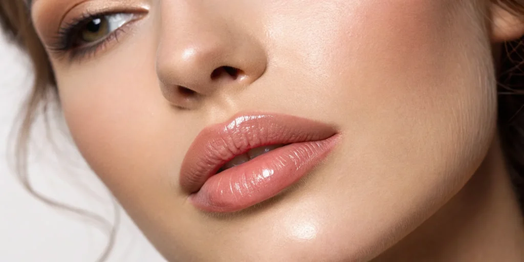 Plump, natural-looking lips achieved with good lip fillers.