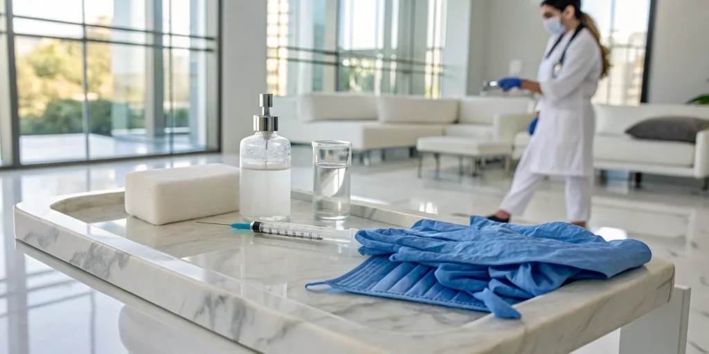 A syringe prepared for a Botox treatment at a medical spa in Sewickley, PA.