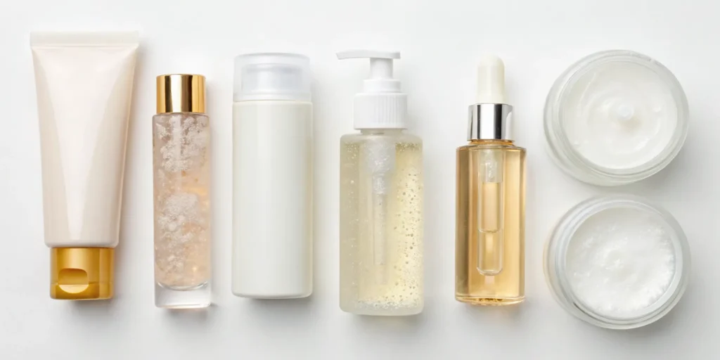 A collection of Korean skincare products for a complete 10-step routine.