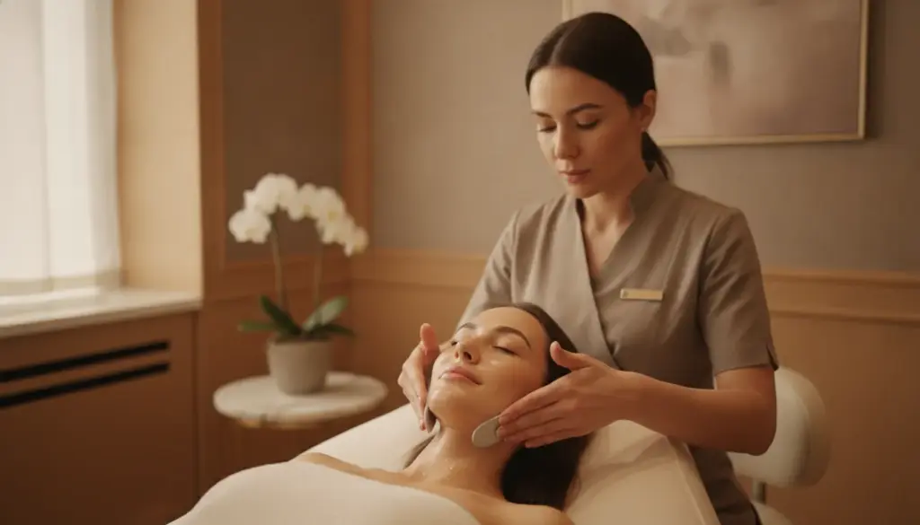 Medical aesthetician providing a Hydrafacial Pittsburgh treatment