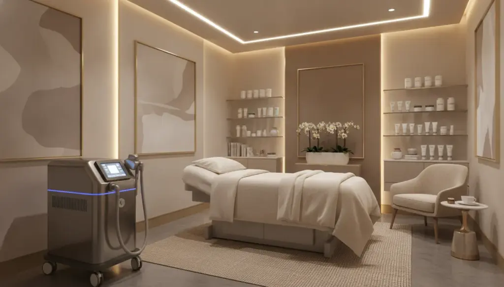 Elegant laser skin resurfacing treatment room in Pittsburgh