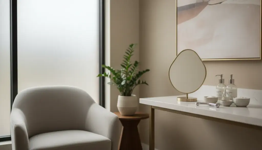 Modern consultation room for lip filler Pittsburgh care